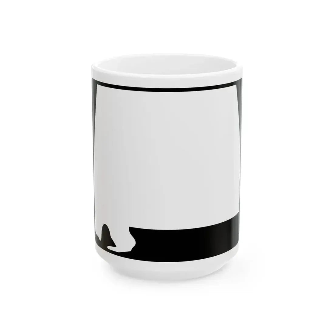 Alabama blank wide (Alabama) (Road Sign) White Coffee Mug 15oz - Go Mug Yourself