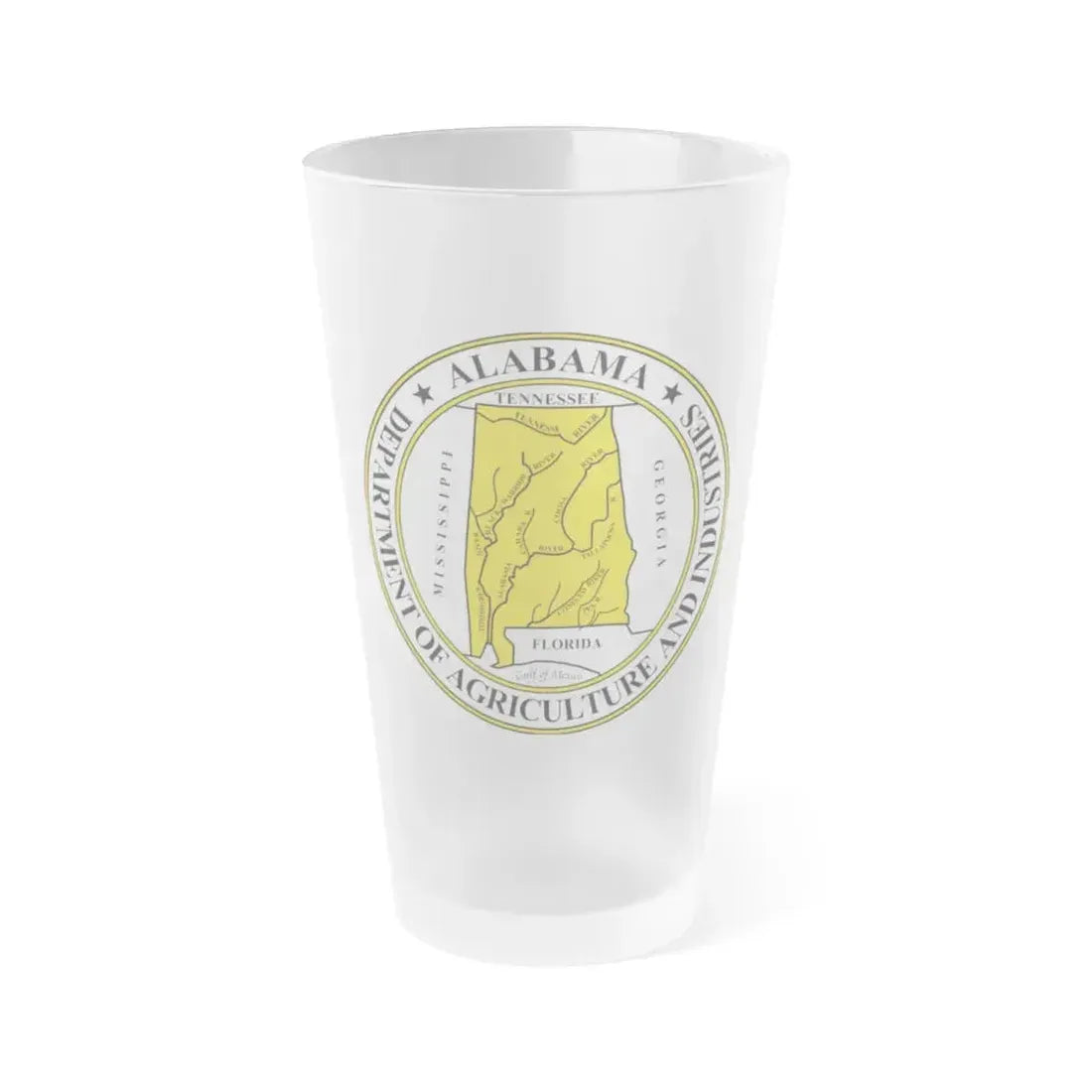 Alabama Department of Agriculture and Industries - Frosted Pint Glass 16oz - Go Mug Yourself