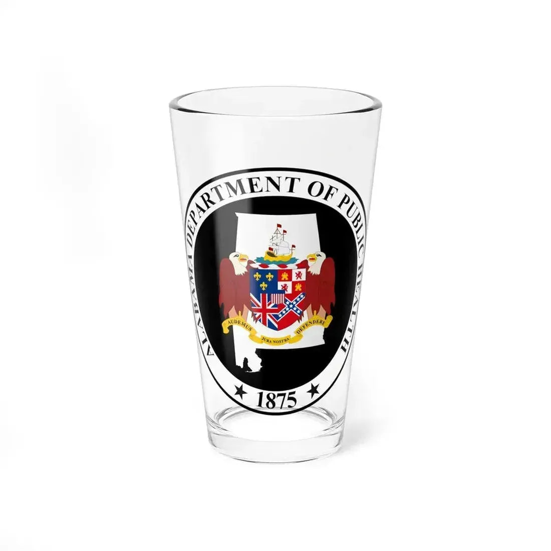 Alabama Department of Public Health - Pint Glass 16oz 16oz - Go Mug Yourself