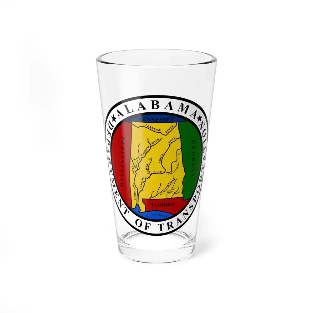 Alabama Department of Transportation - Pint Glass 16oz 16oz - Go Mug Yourself