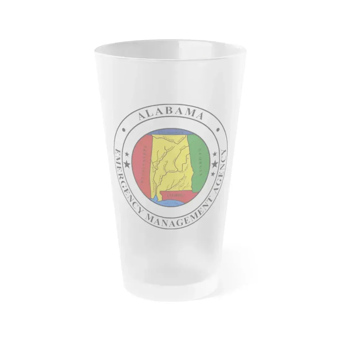 Alabama Emergency Management Agency - Frosted Pint Glass 16oz 16oz Frosted - Go Mug Yourself