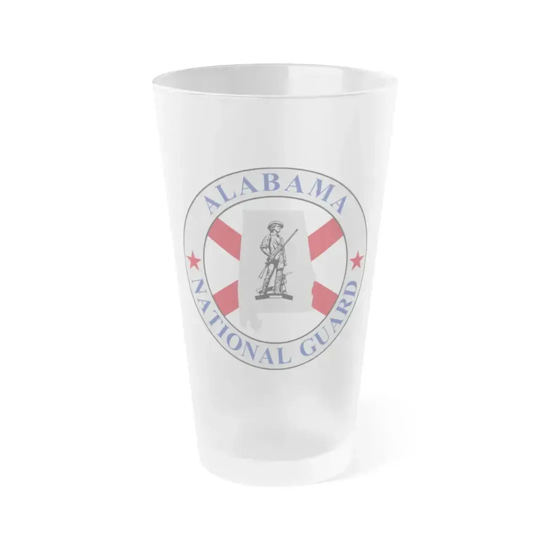 Alabama National Guard - Frosted Pint Glass 16oz 16oz Frosted - Go Mug Yourself