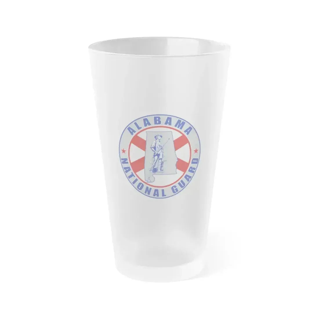 Alabama National Guard v2 - Frosted Pint Glass 16oz 16oz Frosted - Go Mug Yourself