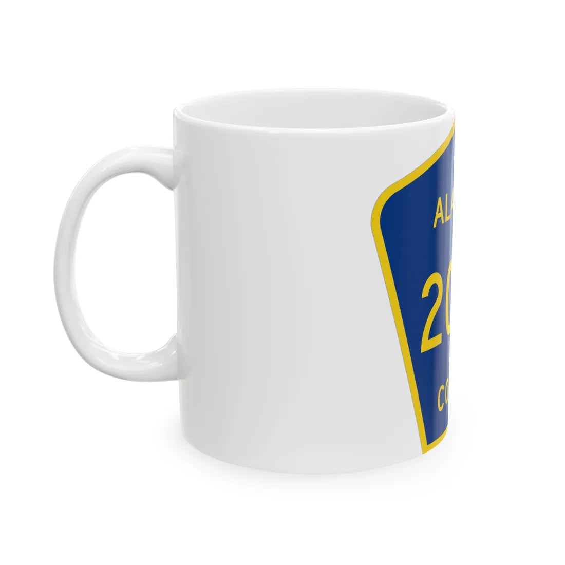 Alachua County 200A (Florida) (Road Sign) White Coffee Mug - Go Mug Yourself