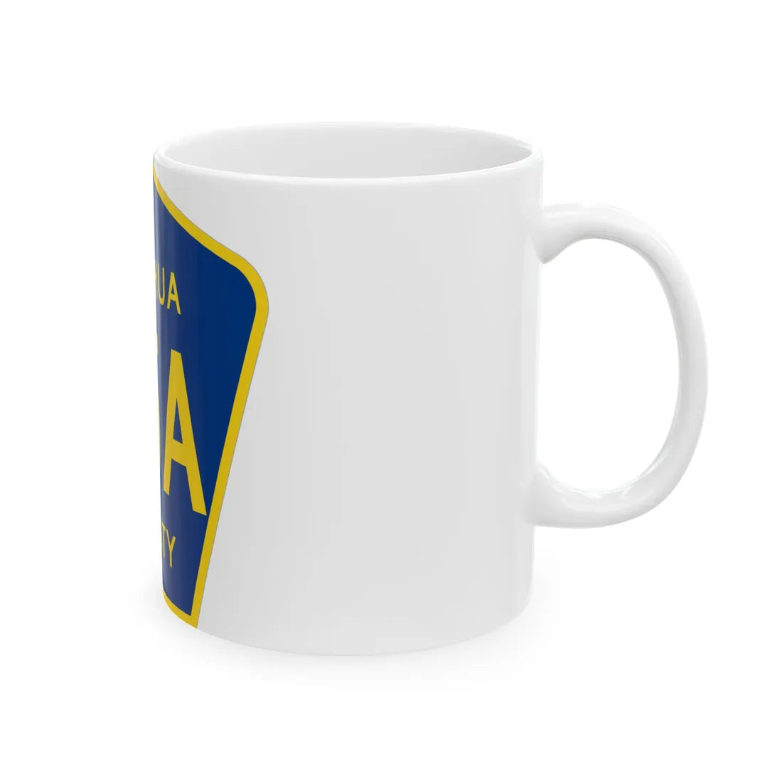 Alachua County 25A (Florida) (Road Sign) White Coffee Mug - Go Mug Yourself