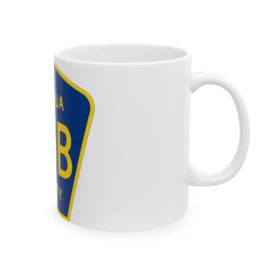 Alachua County 25B (Florida) (Road Sign) White Coffee Mug - Go Mug Yourself