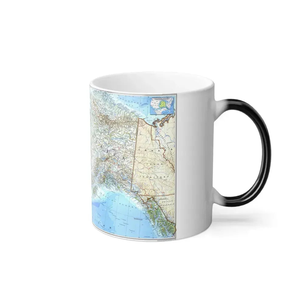Alaska 1 (1994) (Map) Color Changing Mug 11oz - Go Mug Yourself