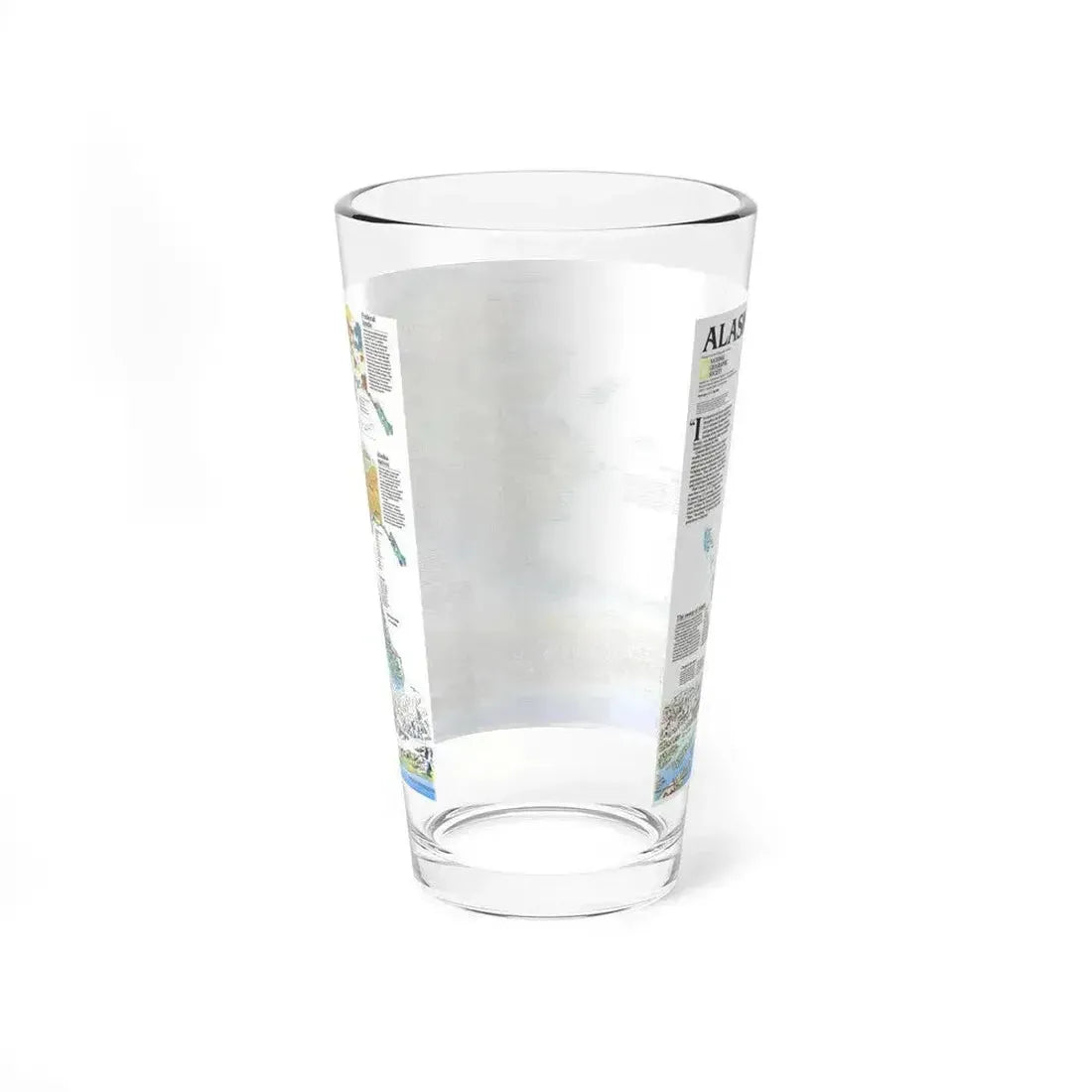 Alaska 2 (1994) (Map) Pint Glass 16oz - Go Mug Yourself