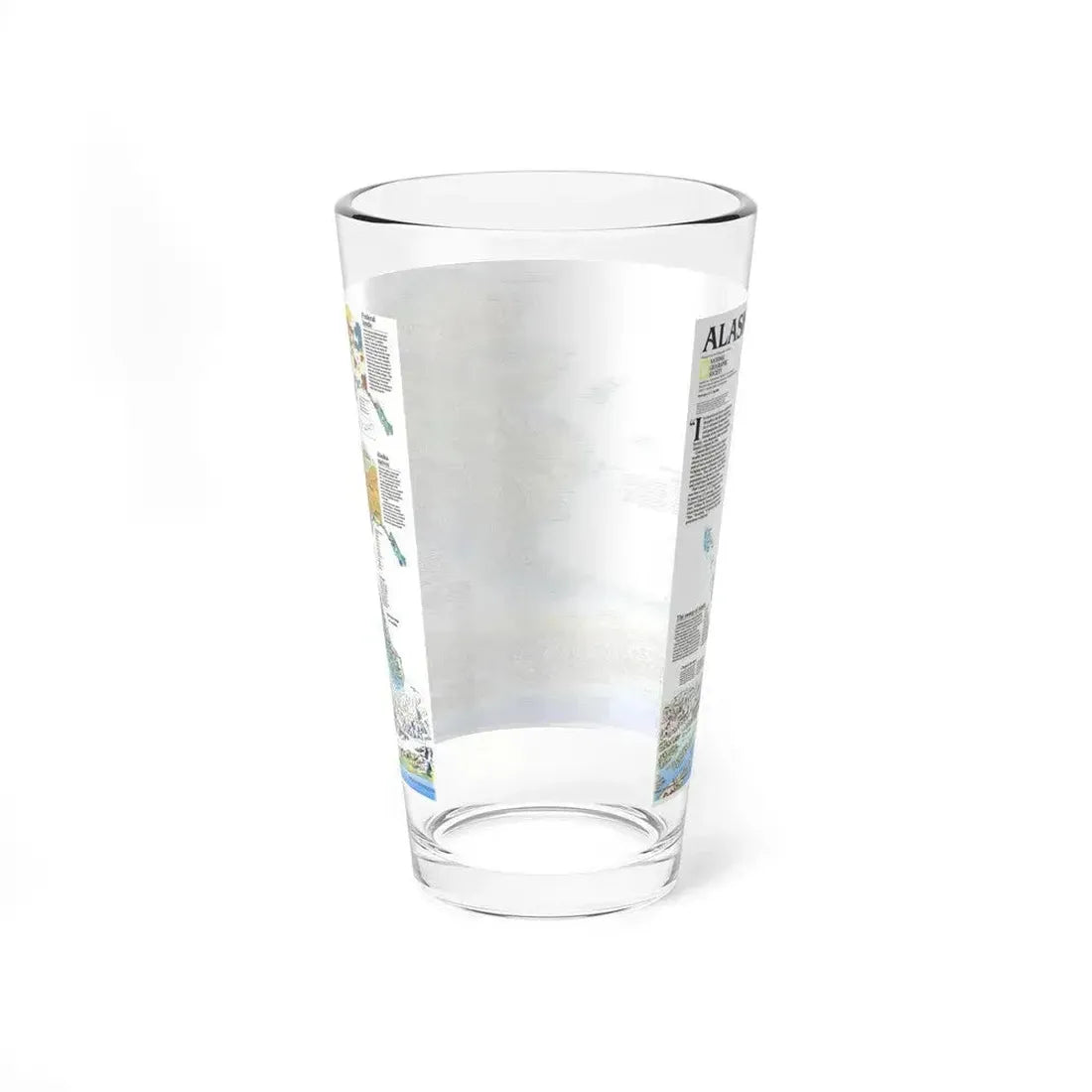 Alaska 2 (1994) (Map) Pint Glass 16oz - Go Mug Yourself