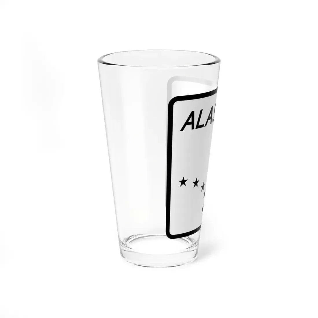 Alaska 2 shield (Alaska) (Road Sign) Pint Glss 16oz - Go Mug Yourself