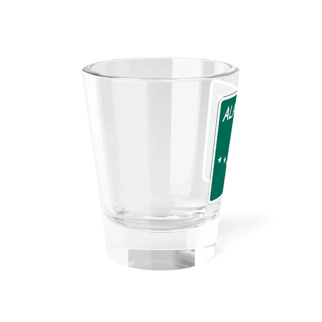 Alaska 3 Business shield (Alaska) (Road Sign) Shot Glass 1.5oz - Go Mug Yourself
