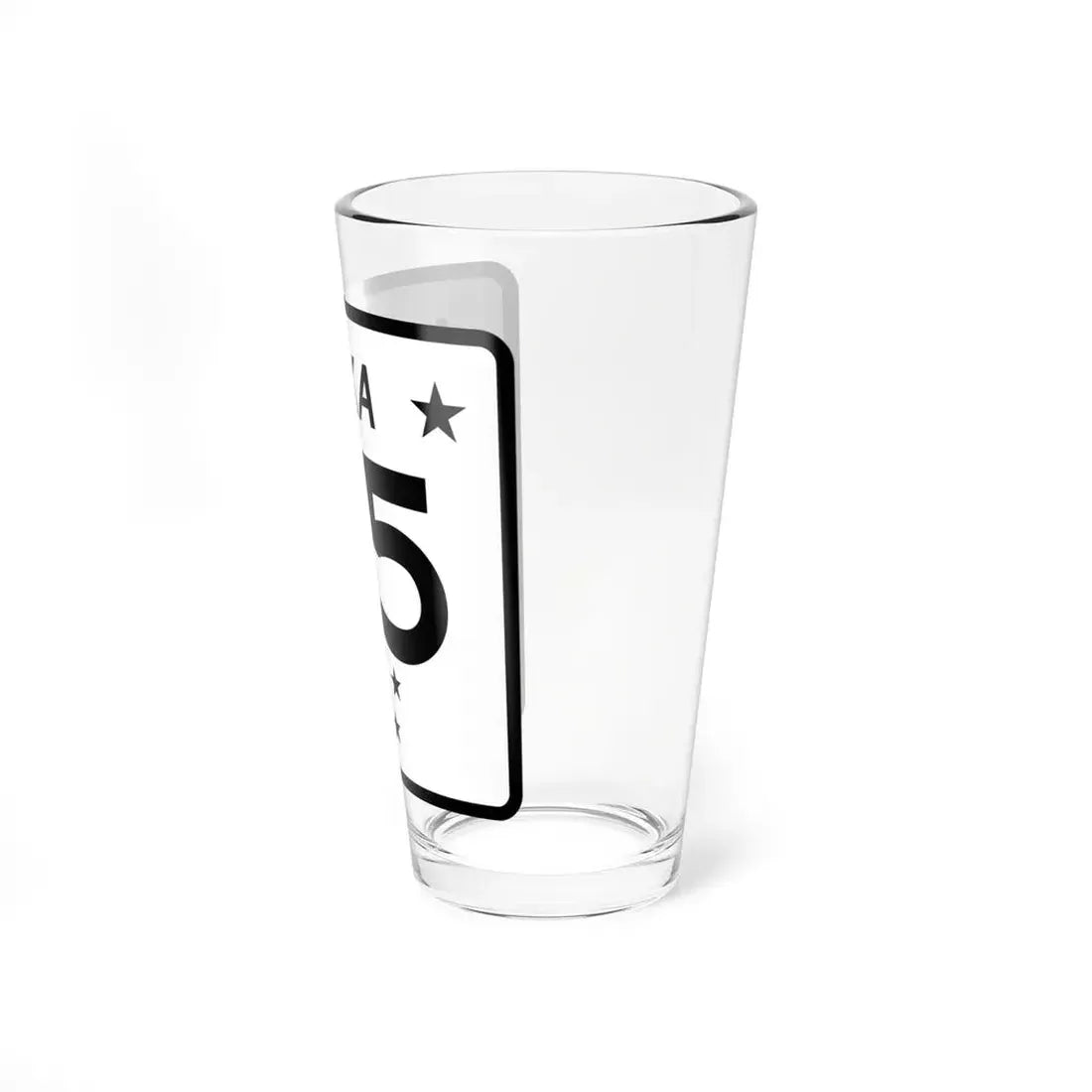 Alaska 5 shield (Alaska) (Road Sign) Pint Glss 16oz - Go Mug Yourself