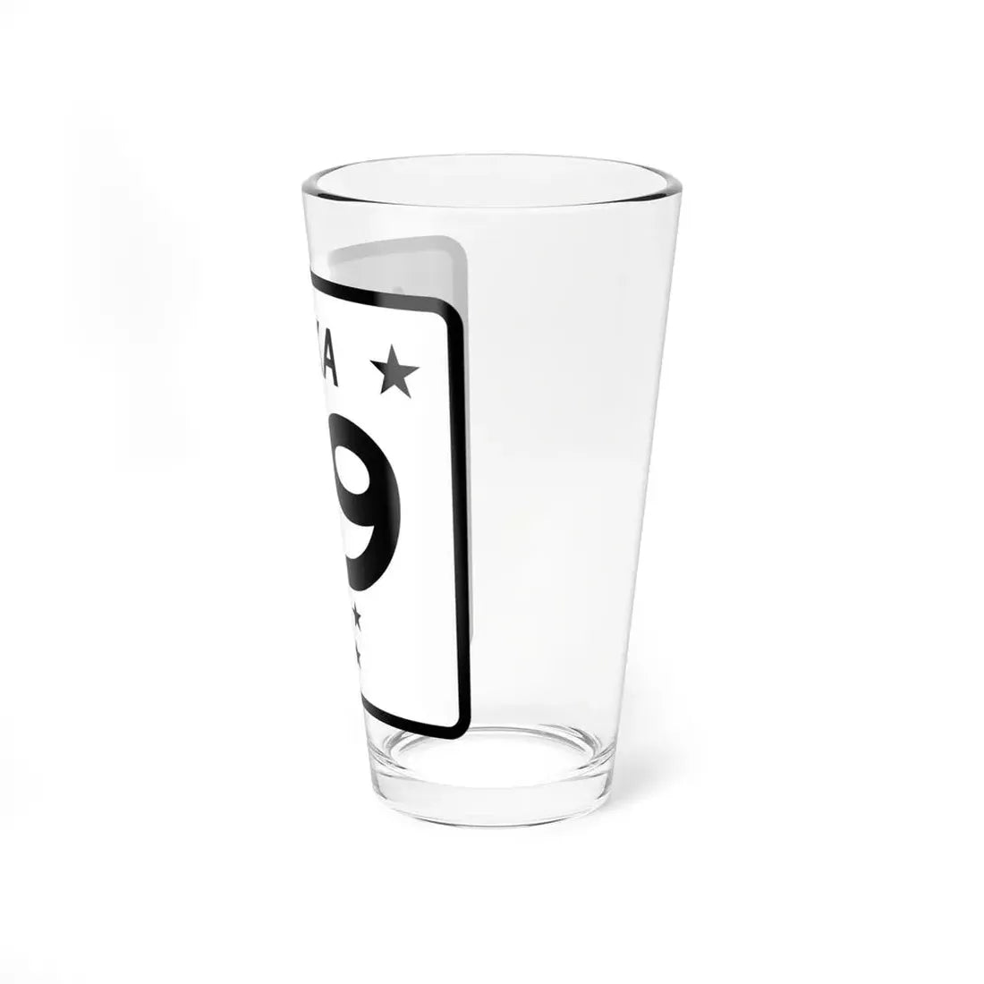 Alaska 9 shield (Alaska) (Road Sign) Pint Glss 16oz - Go Mug Yourself