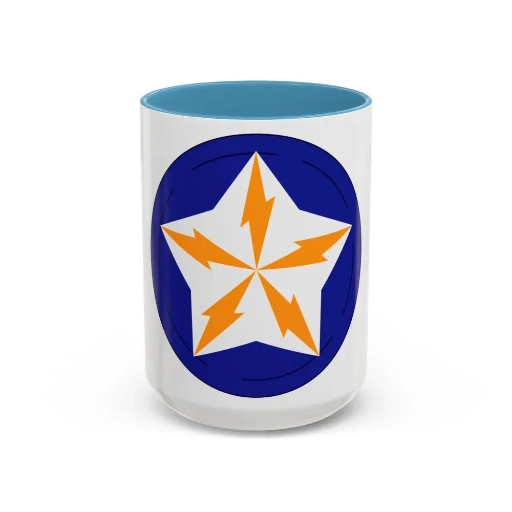 Alaska Communications System (U.S. Army) Accent Coffee Mug 15oz Light Blue - Go Mug Yourself
