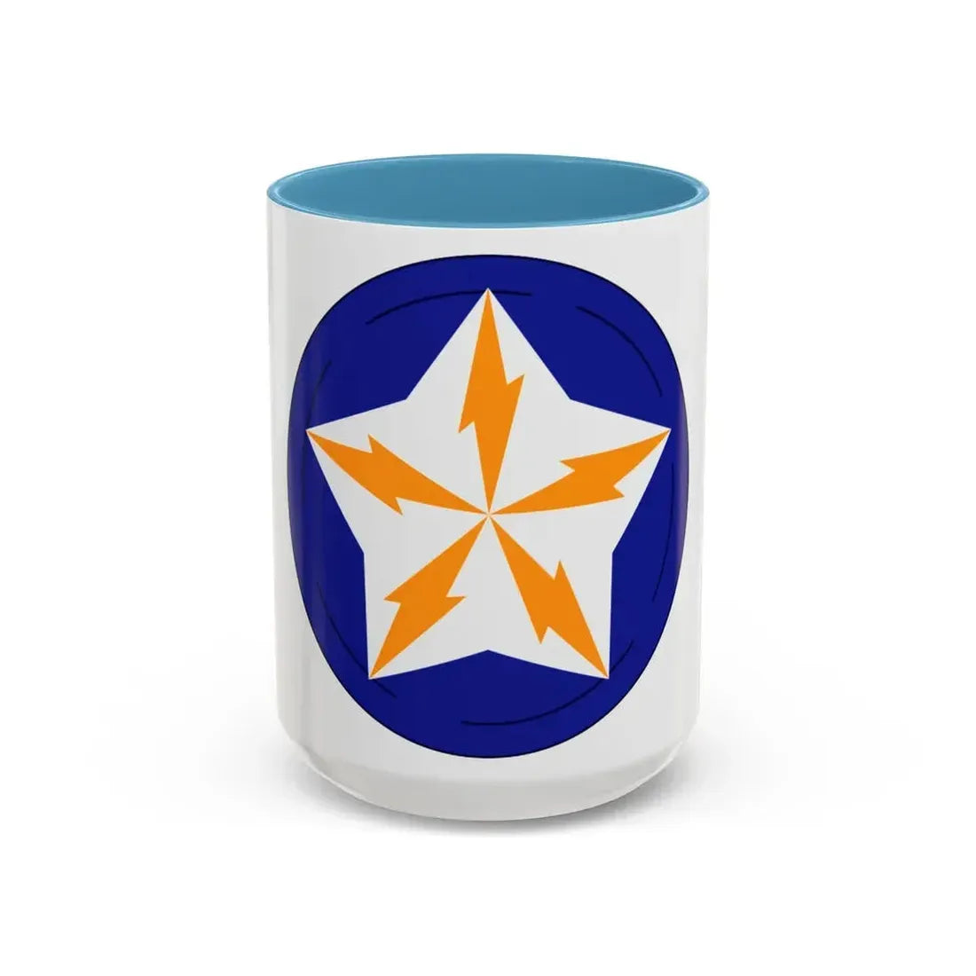 Alaska Communications System (U.S. Army) Accent Coffee Mug 15oz Light Blue - Go Mug Yourself