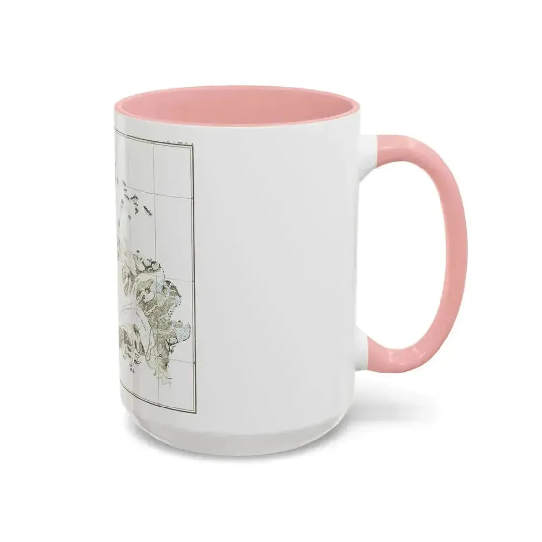 Alaska - Muir Glacier (1890) (Map) Accent Coffee Mug - Go Mug Yourself