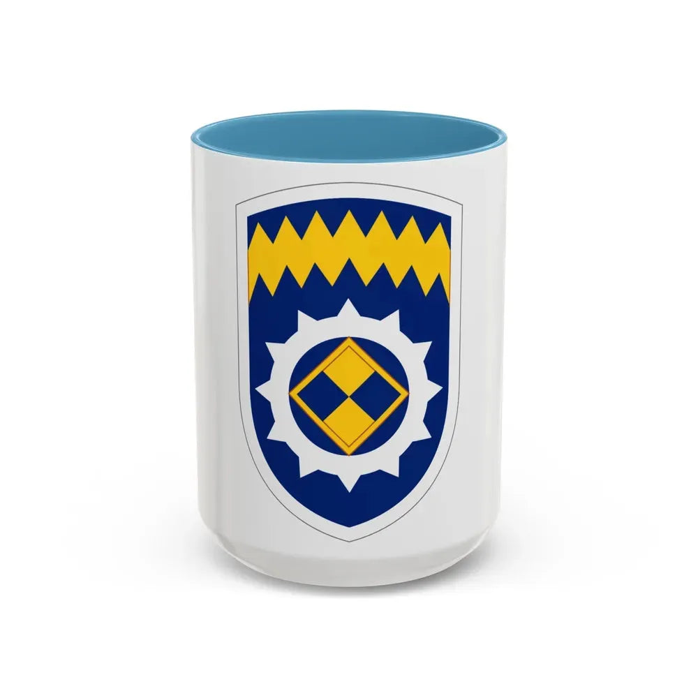 Alaska Support Command (U.S. Army) Accent Coffee Mug 15oz Light Blue - Go Mug Yourself