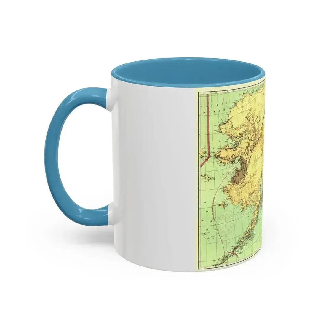 Alaska - The Gold & Coal Fields (1898) (Map) Accent Coffee Mug - Go Mug Yourself