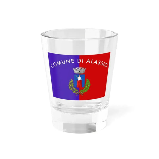 Alassio-Bandiera (Italy) Shot Glass 1.5oz 1.5oz - Go Mug Yourself