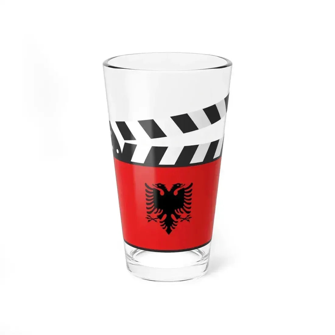 Albania film clapperboard (Albania) Pint Glass 16oz 16oz - Go Mug Yourself