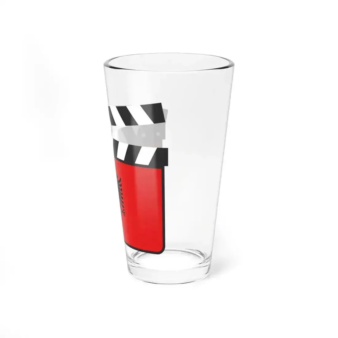 Albania film clapperboard (Albania) Pint Glass 16oz - Go Mug Yourself