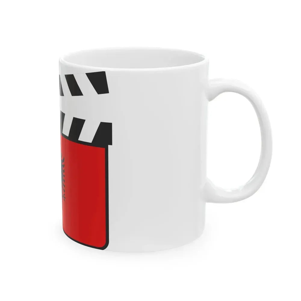 Albania film clapperboard (Albania) White Coffee Mug - Go Mug Yourself