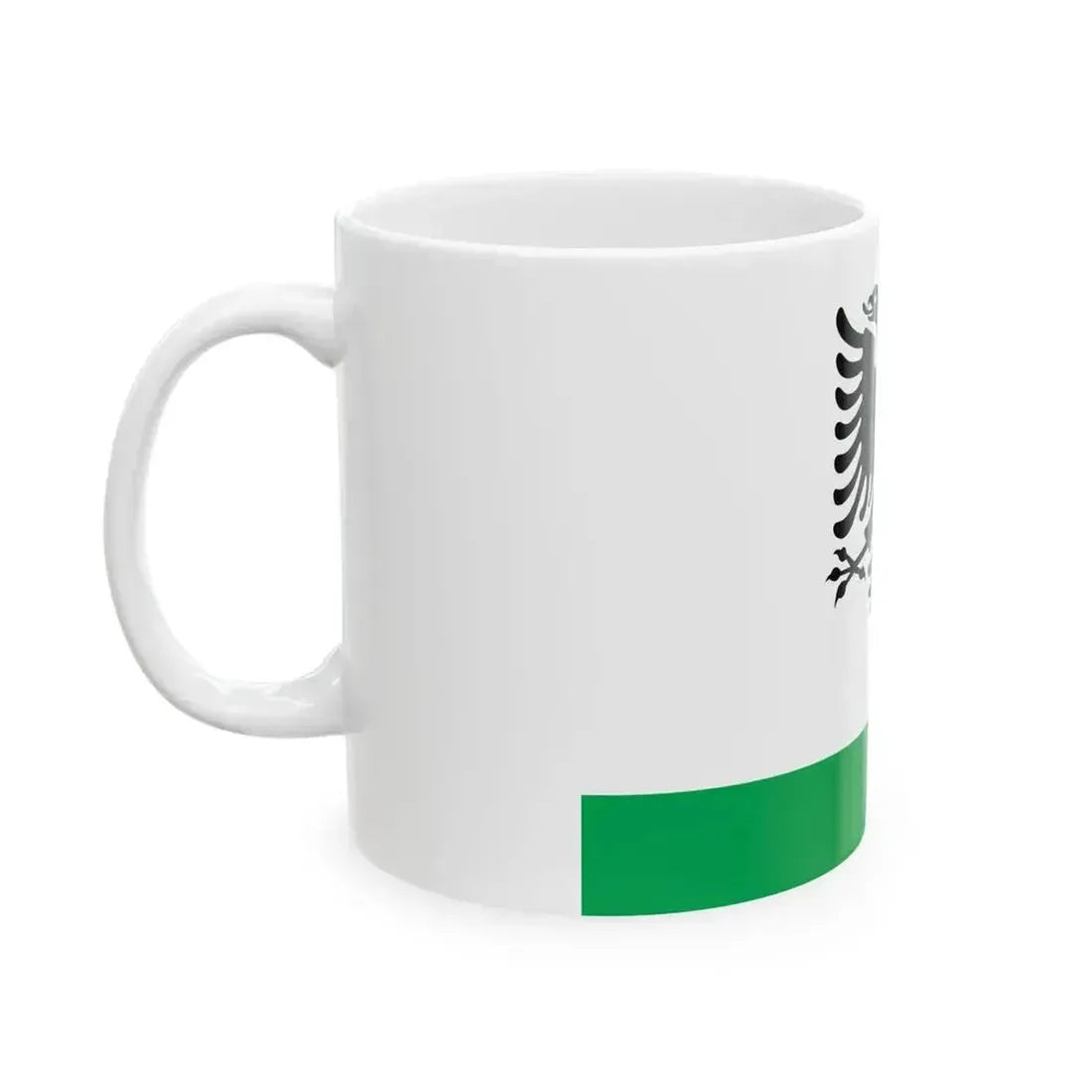 Albanian Coast Guard Ensign (Albania) White Coffee Mug - Go Mug Yourself