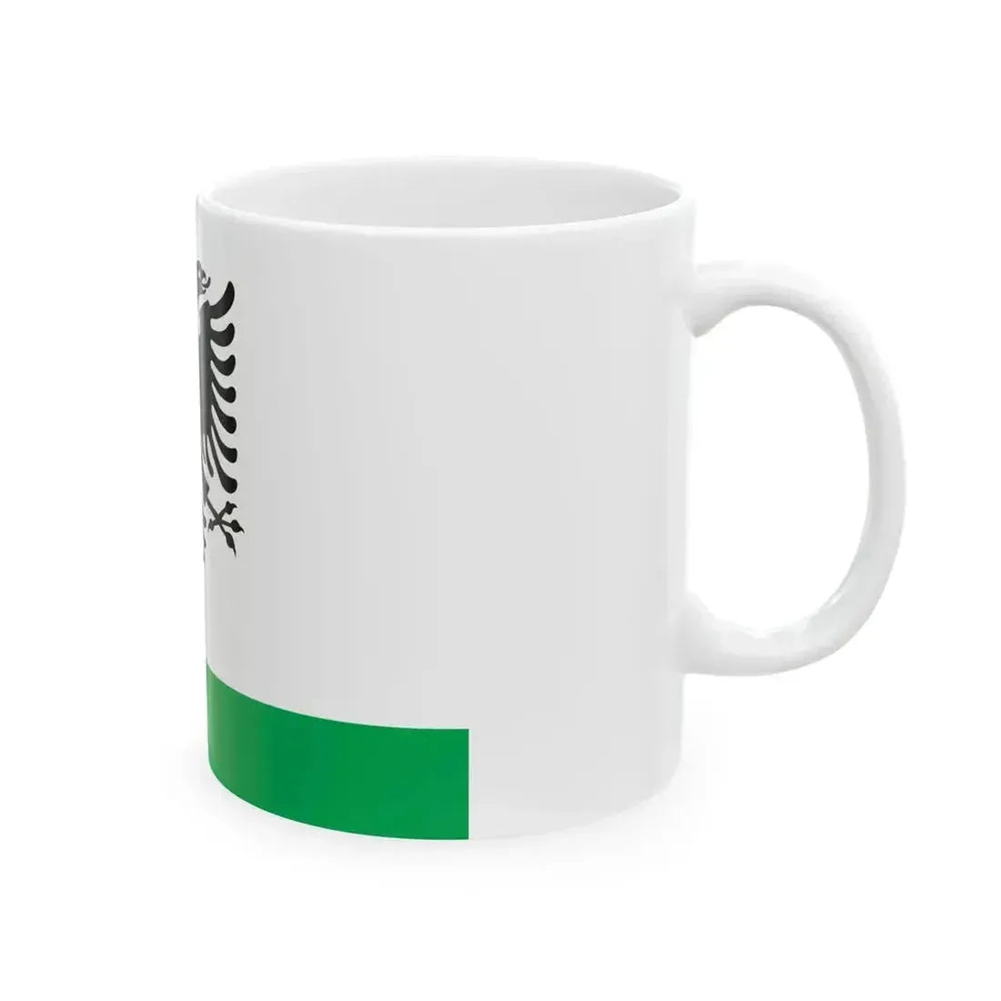 Albanian Coast Guard Ensign (Albania) White Coffee Mug - Go Mug Yourself