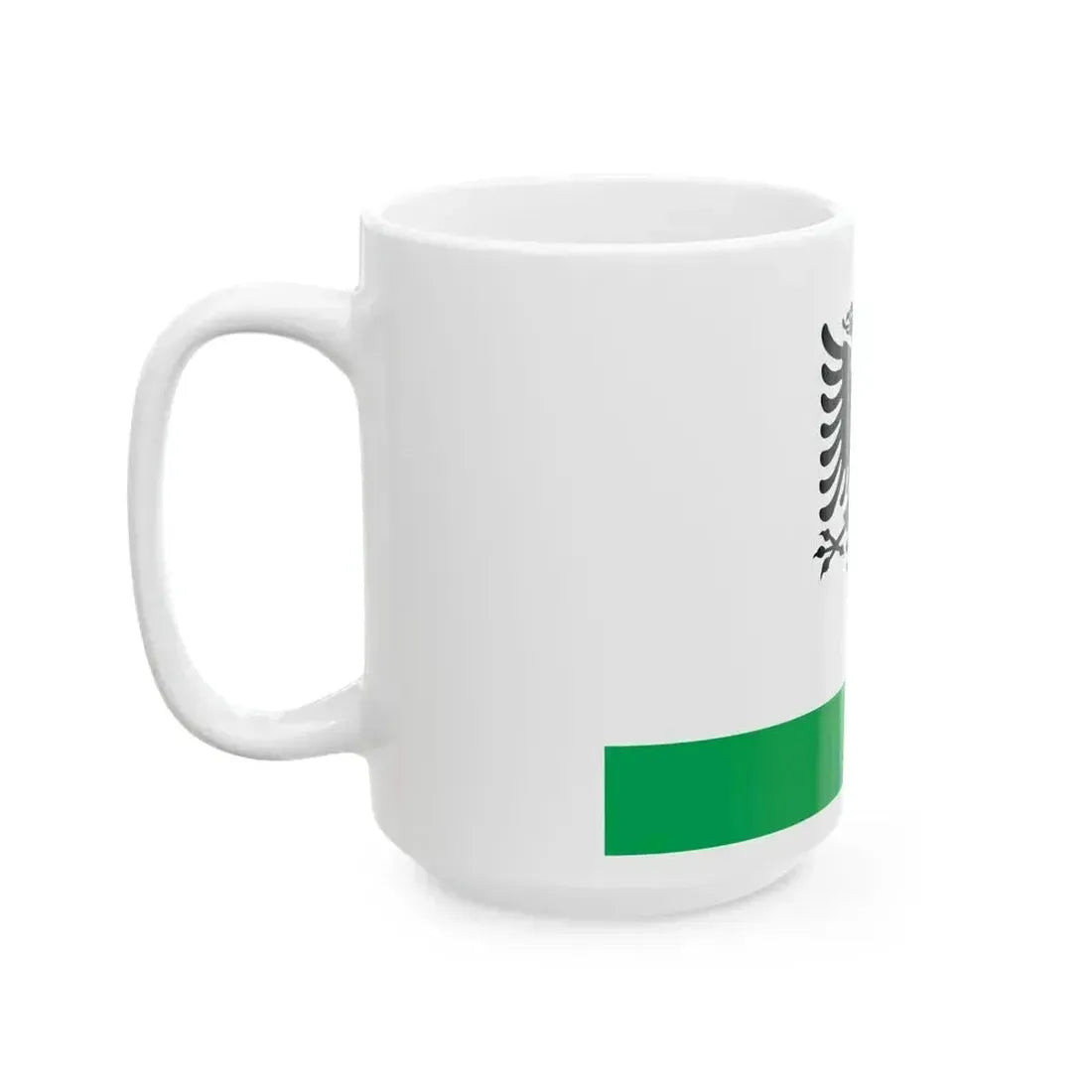 Albanian Coast Guard Ensign (Albania) White Coffee Mug - Go Mug Yourself