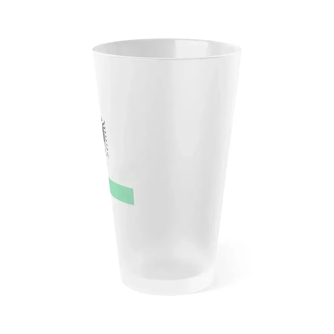 Albanian Coast Guard Ensign - Frosted Pint Glass 16oz - Go Mug Yourself