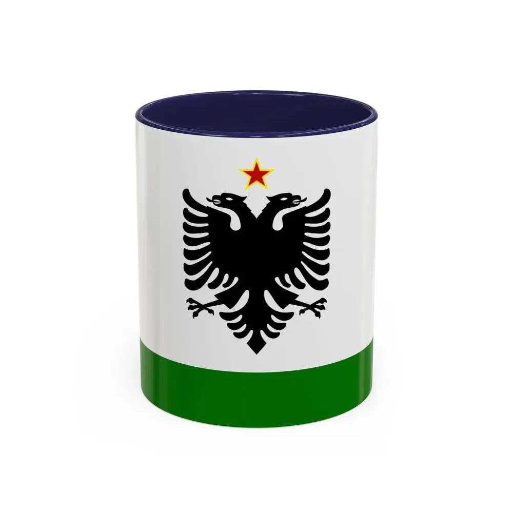 Albanian Coast Guard Ensign to 1958 to 1992 - Accent Coffee Mug 11oz Navy - Go Mug Yourself