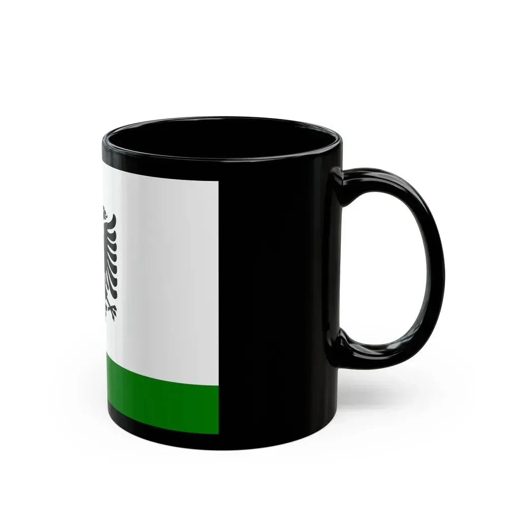 Albanian Coast Guard Ensign to 1958 to 1992 - Black Coffee Mug - Go Mug Yourself
