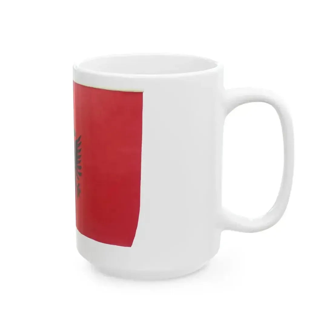 Albanian State Flag used at the UN 1970s (Albania) White Coffee Mug - Go Mug Yourself