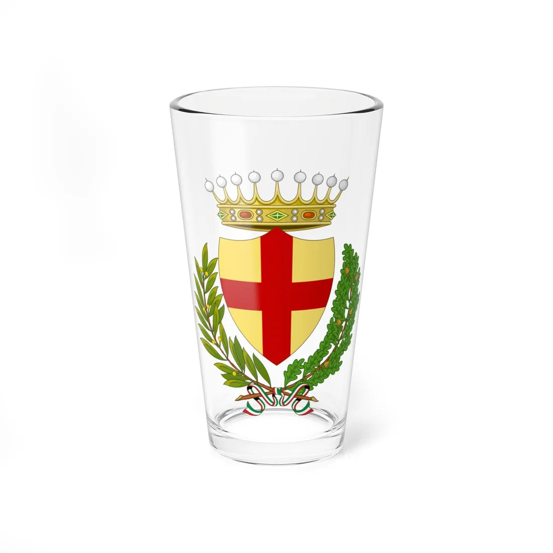 Albenga-Stemma (Italy) (Coat of Arms) Pint Glass 16oz 16oz - Go Mug Yourself