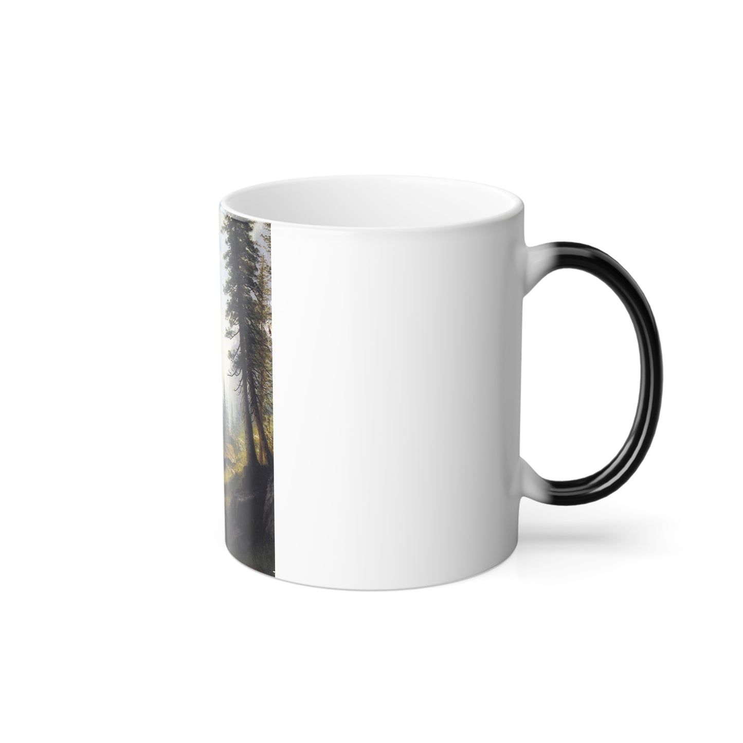 Albert Bierstadt (1830-1902) Among the Bernese Alps - Oil on canvas laid down on pan - Color Changing Mug 11oz-Go Mug Yourself