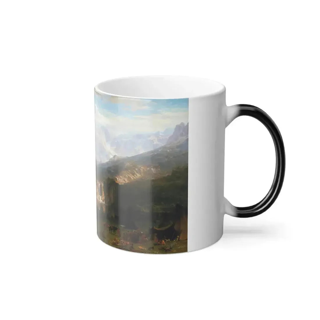 Albert Bierstadt (1830-1902) The Rocky Mountains, Lander's Peak 2 - Color Changing Mug 11oz - Go Mug Yourself