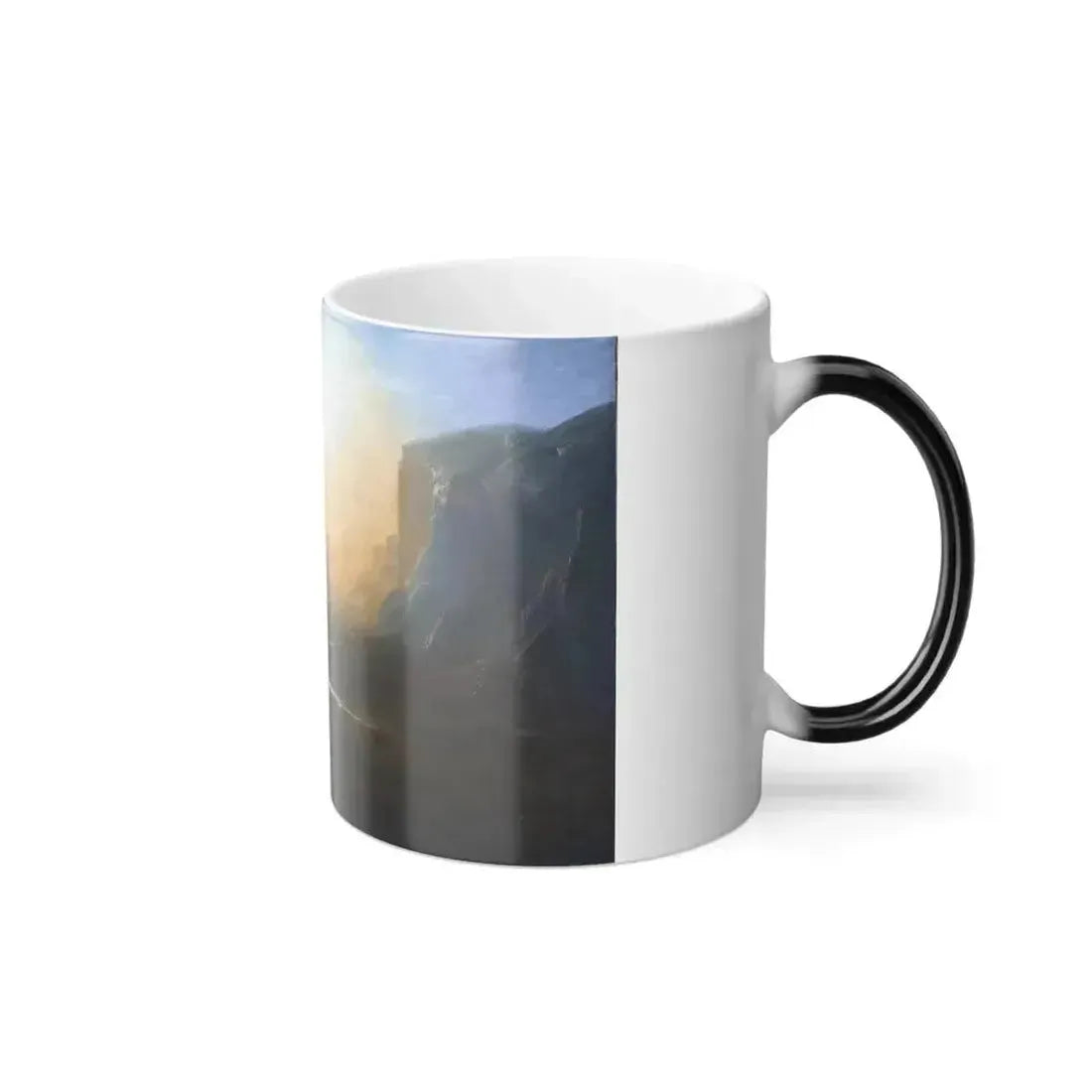 Albert Bierstadt (1830-1902) Yosemite Valley, Glacier Point Trail - Oil on Canvas c1873 - Color Changing Mug 11oz - Go Mug Yourself