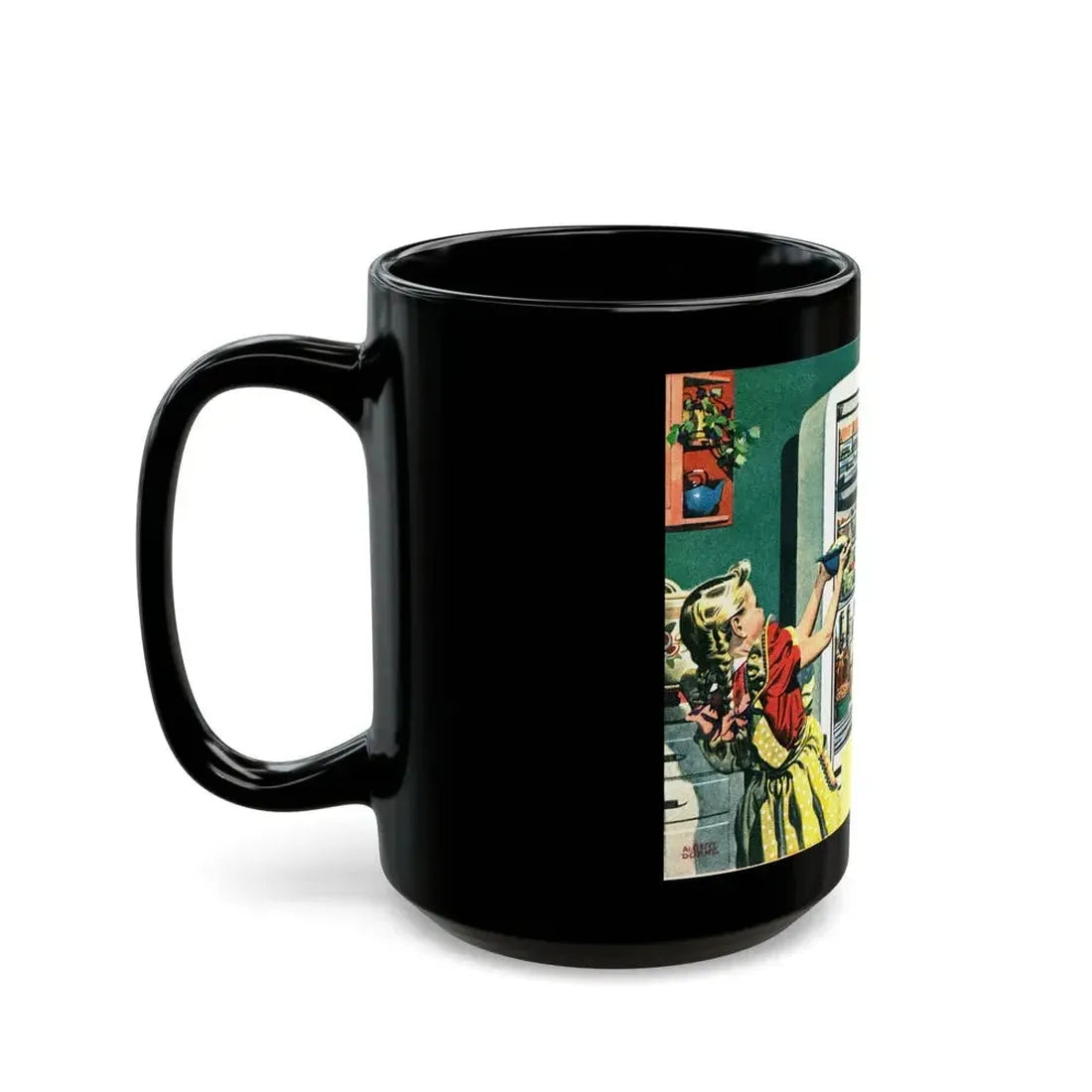 Albert Dorne, 1944 - Black Coffee Mug - Go Mug Yourself
