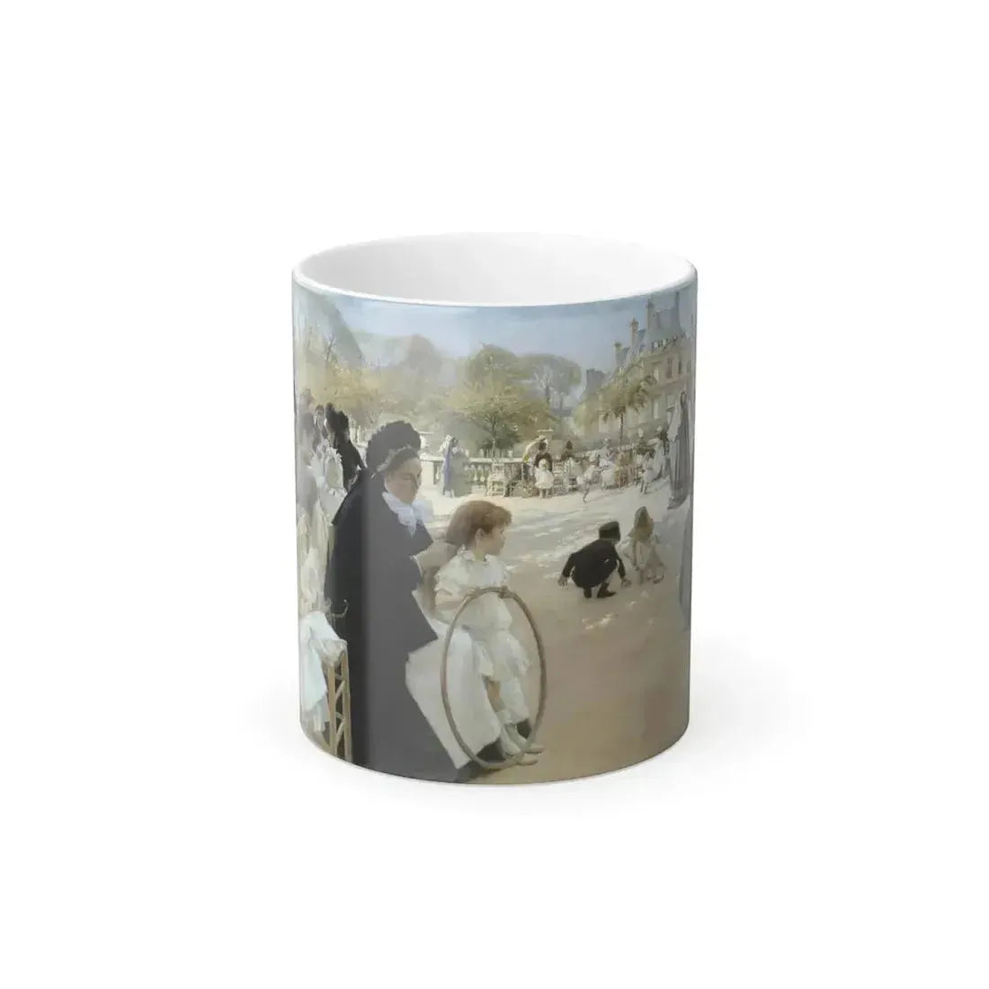Albert Edelfelt (1854-1904) The Luxembourg Gardens, Paris - oil on canvas 1887 - Color Changing Mug 11oz 11oz - Go Mug Yourself