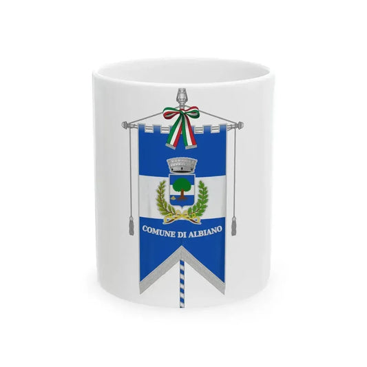 Albiano-Gonfalone (Italy) White Coffee Mug 11oz - Go Mug Yourself