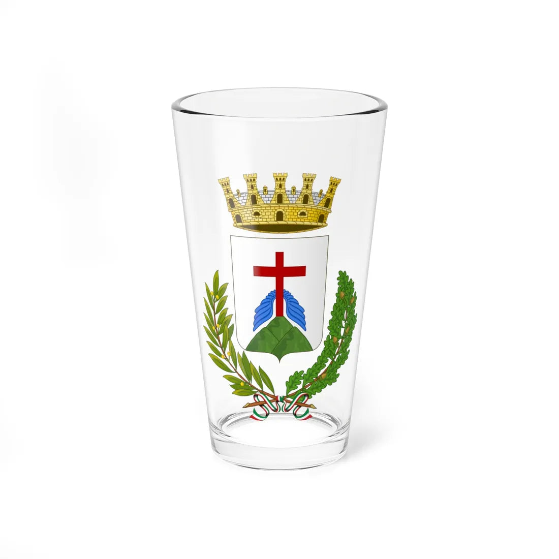 Alessano-Stemma (Italy) (Coat of Arms) Pint Glass 16oz 16oz - Go Mug Yourself