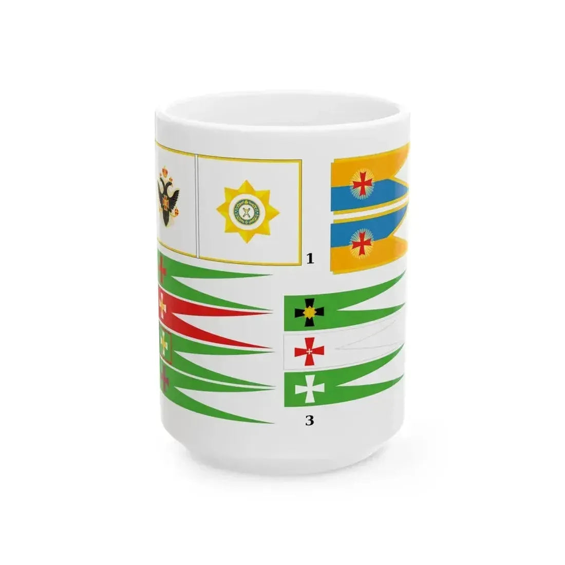 Alex K Chornomorske Kozacke Viysko (Russia) White Coffee Mug 15oz - Go Mug Yourself