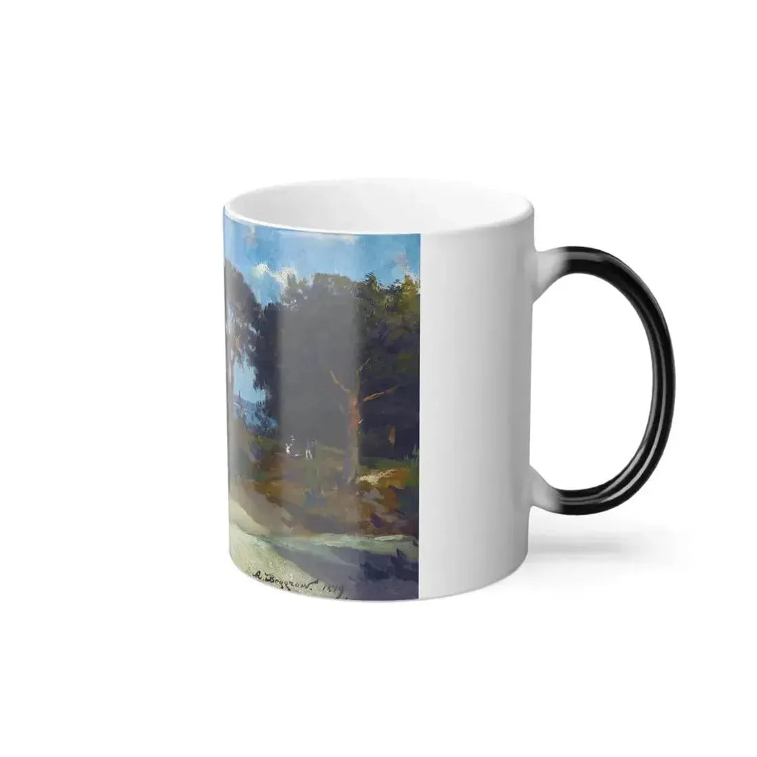 Alexander Karlovich Beggrov (1841-1914) The Beach at Bigaunciems, Livonia - Oil on Cardboard 1879 - Color Changing Mug 11oz - Go Mug Yourself