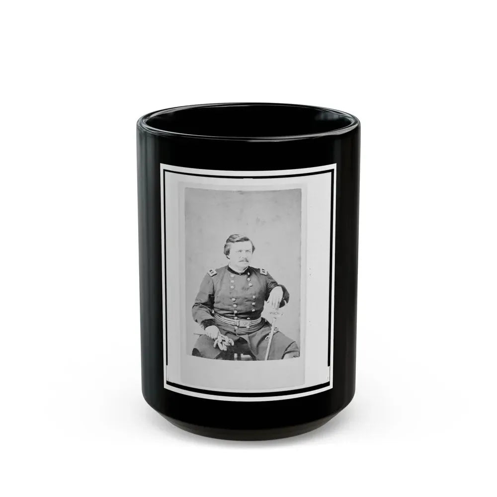 Alexander Mcdowell Mccook, Union General, Three-Quarter Length Portrait, Seated, Facing Front (U.S. Civil War) Black Coffee Mug 15oz - Go Mug Yourself