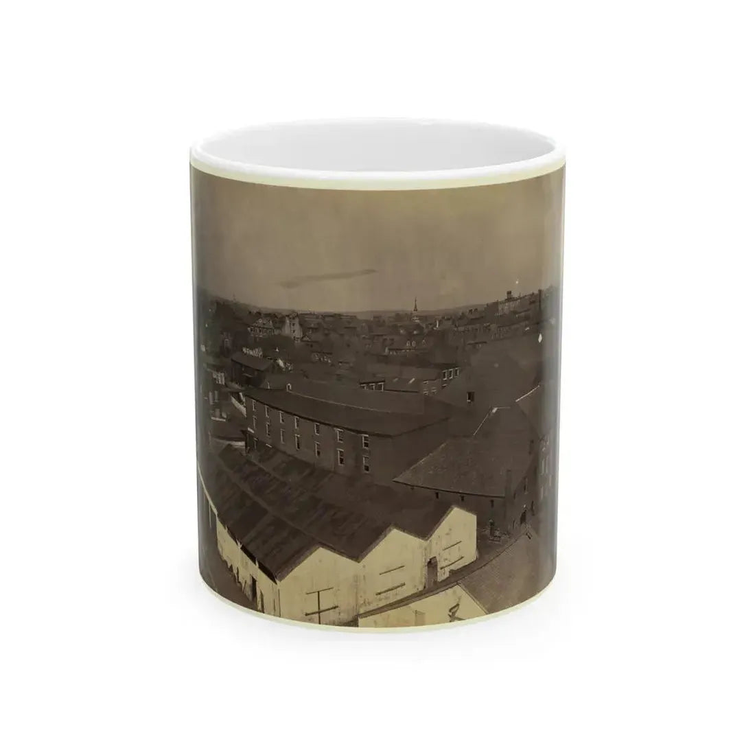 Alexandria From Pioneer Mill, Looking North-West (U.S. Civil War) White Coffee Mug 11oz - Go Mug Yourself