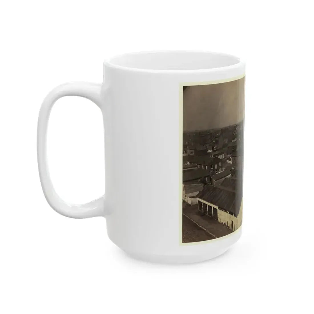 Alexandria From Pioneer Mill, Looking North-West (U.S. Civil War) White Coffee Mug - Go Mug Yourself