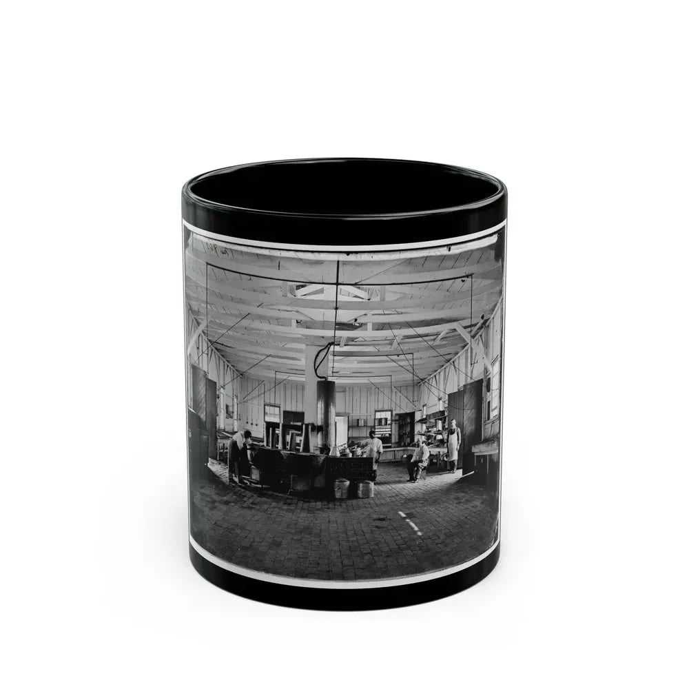 Alexandria, Va. Cooks In The Kitchen Of Soldiers' Rest (U.S. Civil War) Black Coffee Mug 11oz - Go Mug Yourself