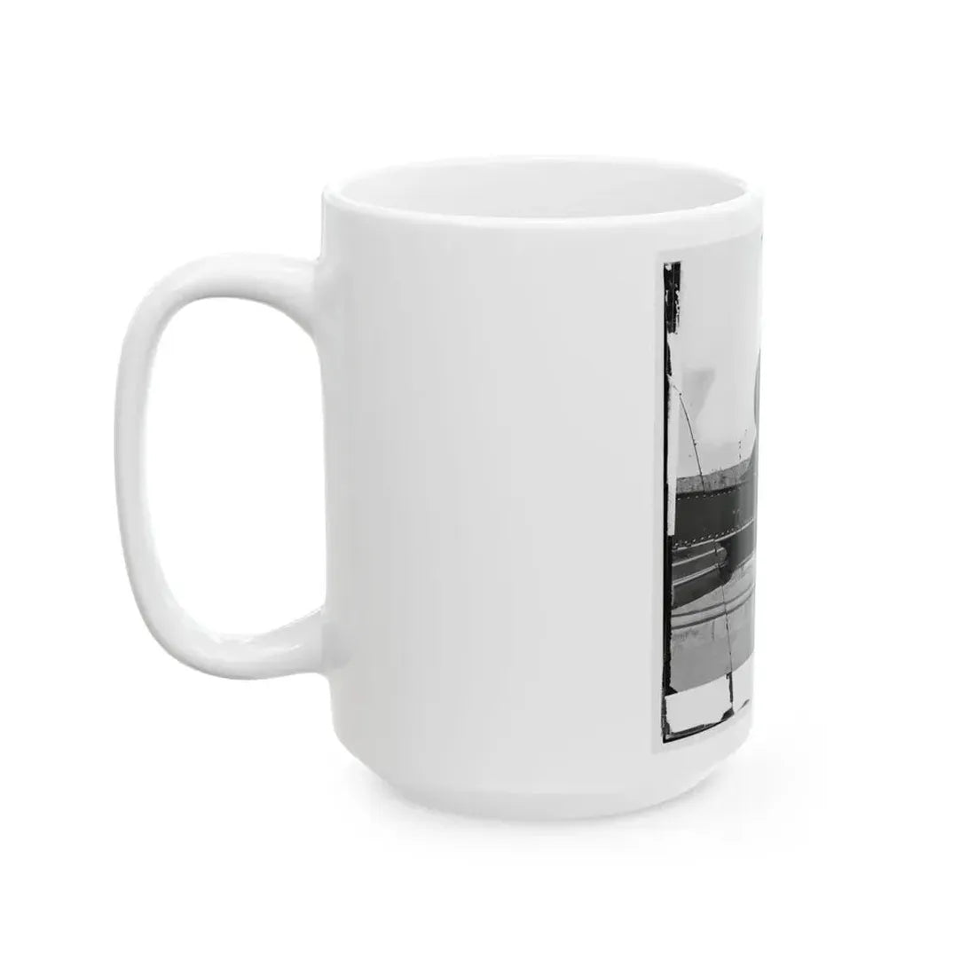 Alexandria, Virginia. 15-Inch Rodman Gun In Battery Rodgers (U.S. Civil War) White Coffee Mug - Go Mug Yourself