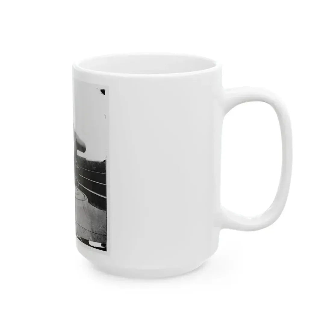 Alexandria, Virginia. 15-Inch Rodman Gun In Battery Rodgers (U.S. Civil War) White Coffee Mug - Go Mug Yourself