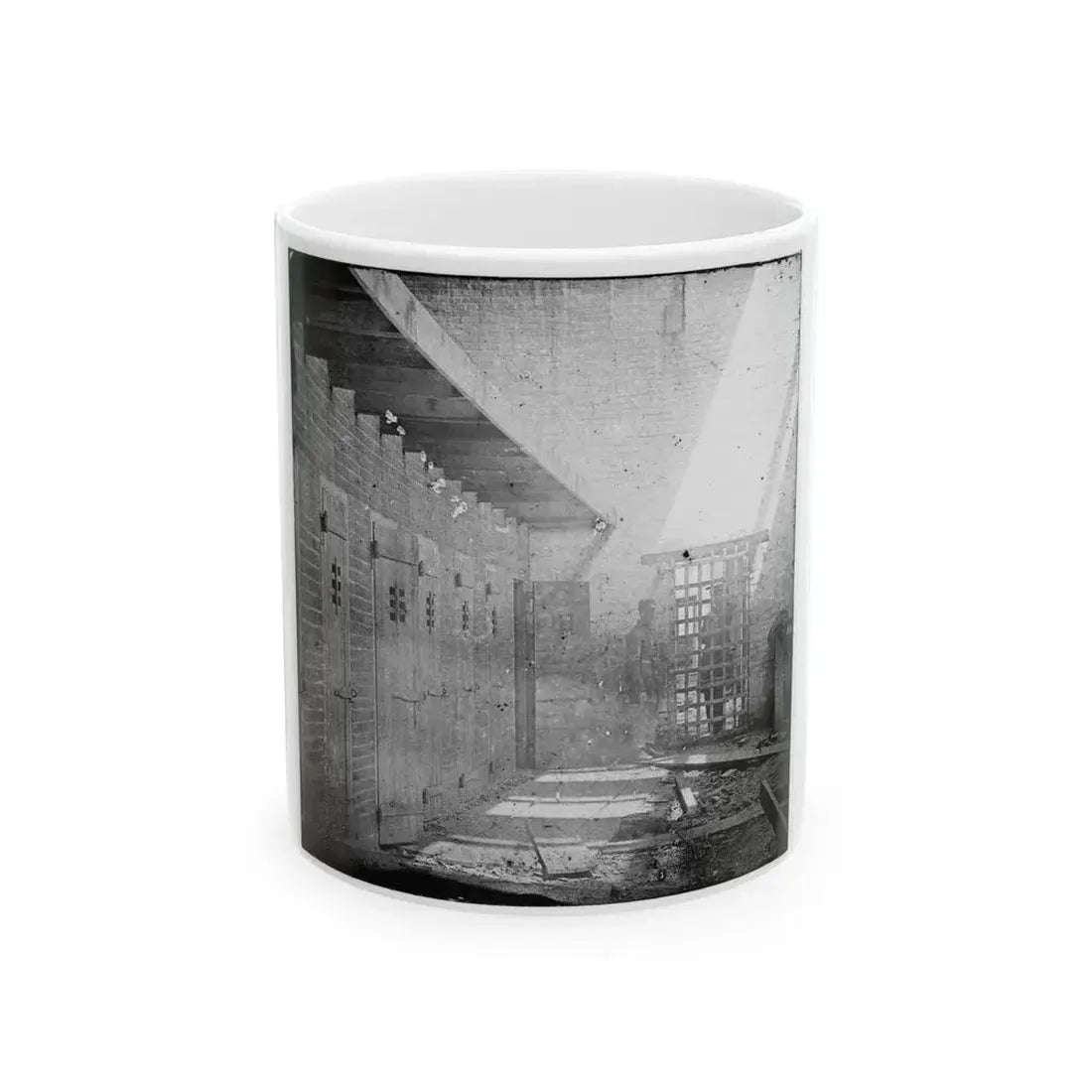 Alexandria, Virginia. Slave Pen. Interior View 001 (U.S. Civil War) White Coffee Mug 11oz - Go Mug Yourself
